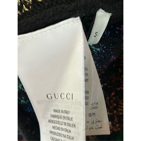 Gucci Rainbow “Gucci Hollywood” Sweater Womens Multicolor Size Small - Picture 9 of 10